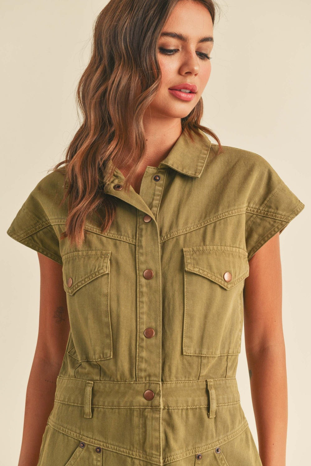 Eleanor Denim Cargo Dress Wild Dove Boutique Eleanor Denim Cargo Dress Wild Dove Boutique