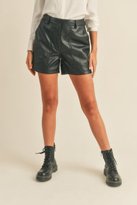 Veronica Leather Shorts