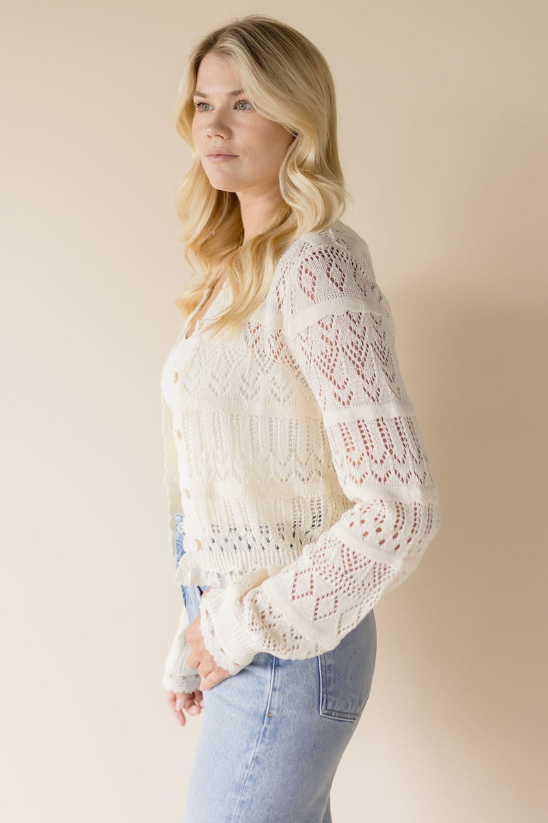 Clara Pointelle Cardigan