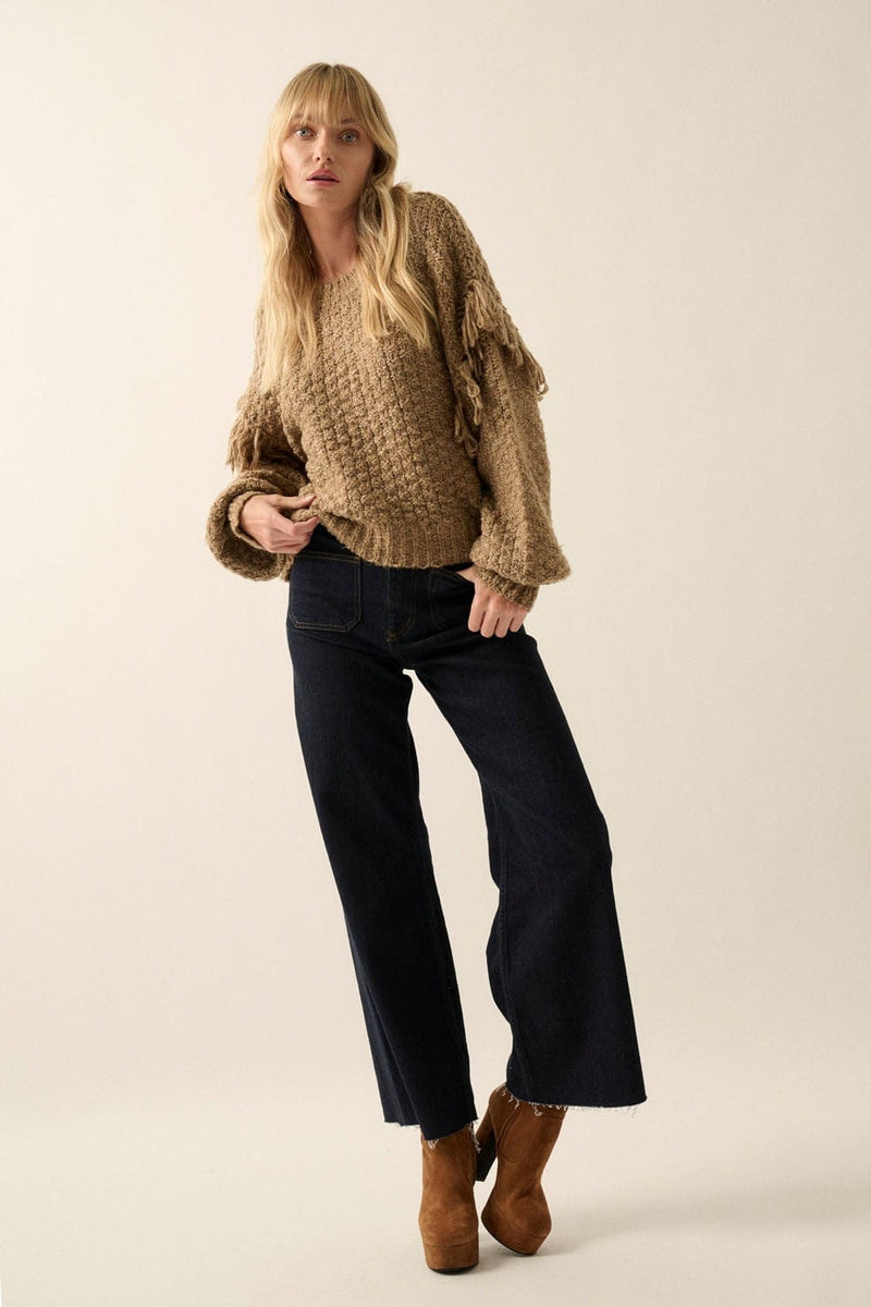 Fall Chapter Crop Sweater by WREN The Label