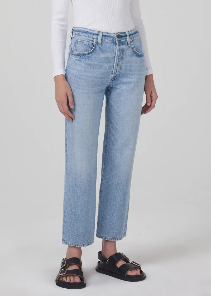 Emery cropped relaxed straight jean light wash moonbeam