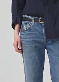 Neve Low Slung Relaxed Jeans in Medium Wash Oasis