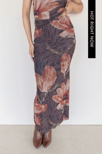 Keaton Mesh Midi Skirt Keaton Mesh Midi Skirt