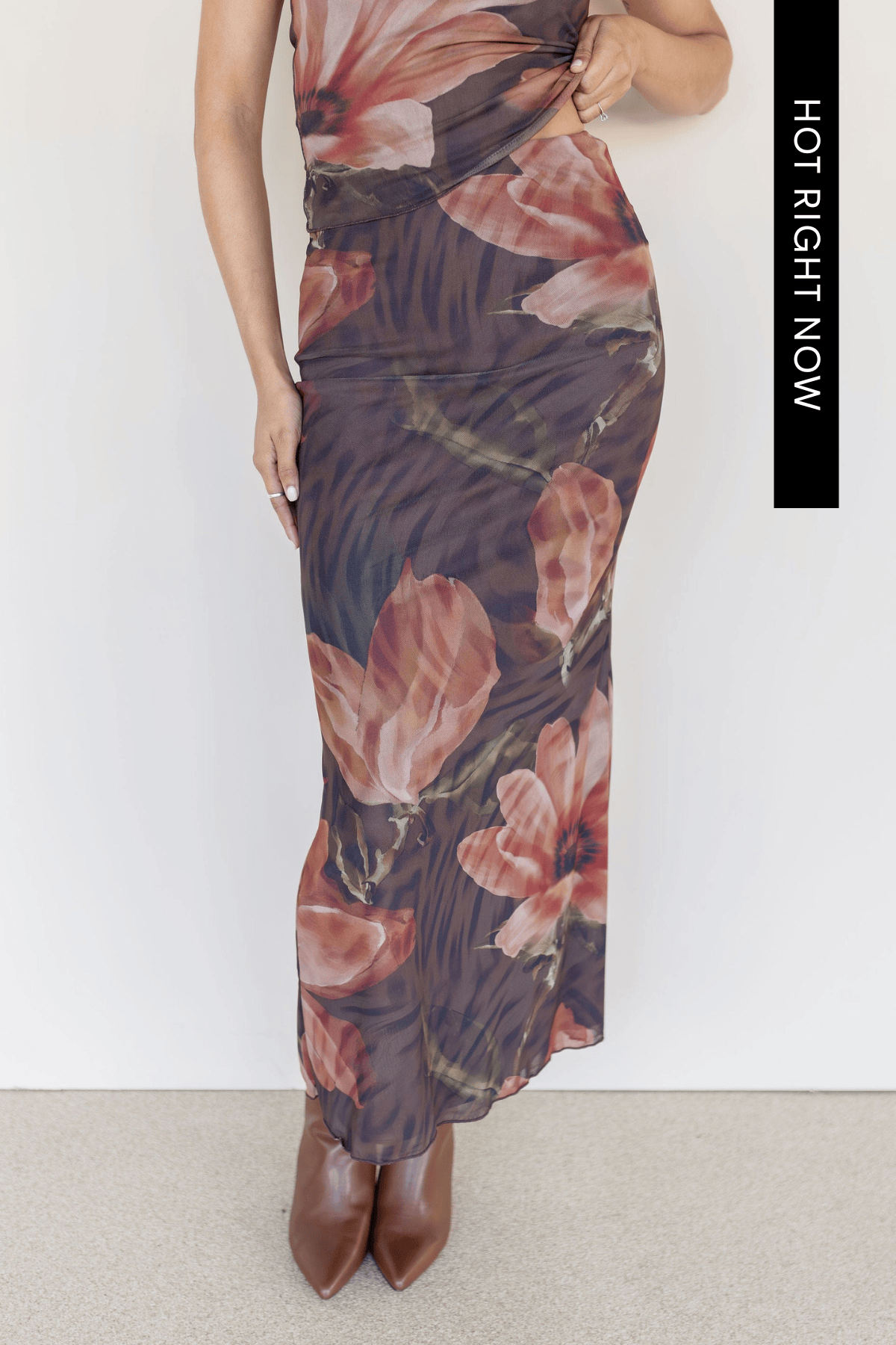 Keaton Mesh Midi Skirt Keaton Mesh Midi Skirt