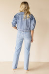 Teagan Puff Sleeve Denim Jacket