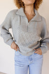 Georgie Half Zip Sweater