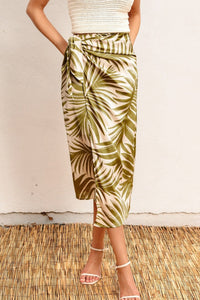 Paradiso Palm Wrap Skirt