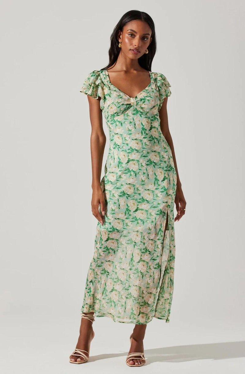 Maisy Dress in Green Floral by ASTR The Label