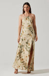 Elynor Dress in Gold Floral by ASTR The Label