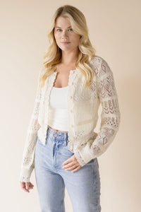 Clara Pointelle Cardigan