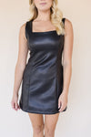 Rona Faux Leather Mini Dress