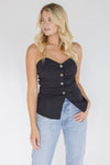 Taryn Button Front Tube Top