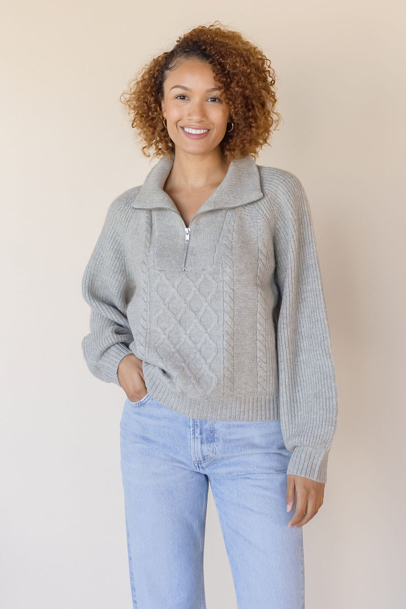 Georgie Half Zip Sweater