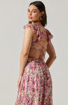 Primrose Floral Strappy Back Maxi Dress