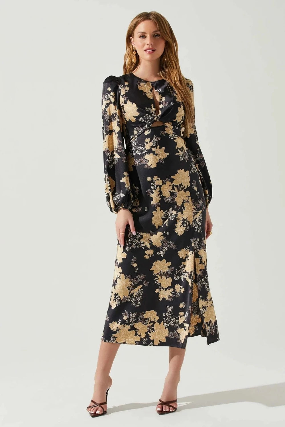 Small / Black Cream Floral