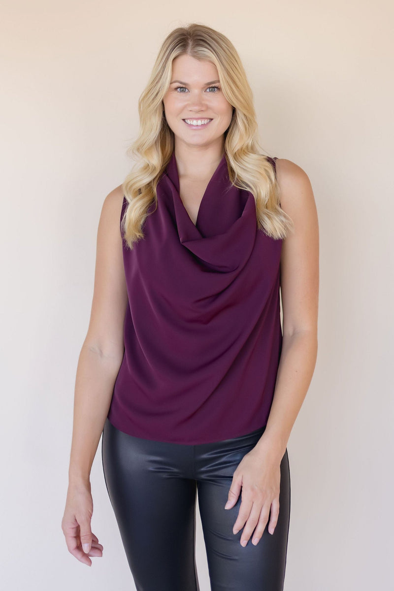 Olivia Cowl Neck Top