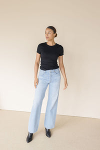 Annina High Rise Wide Leg Jean 30"