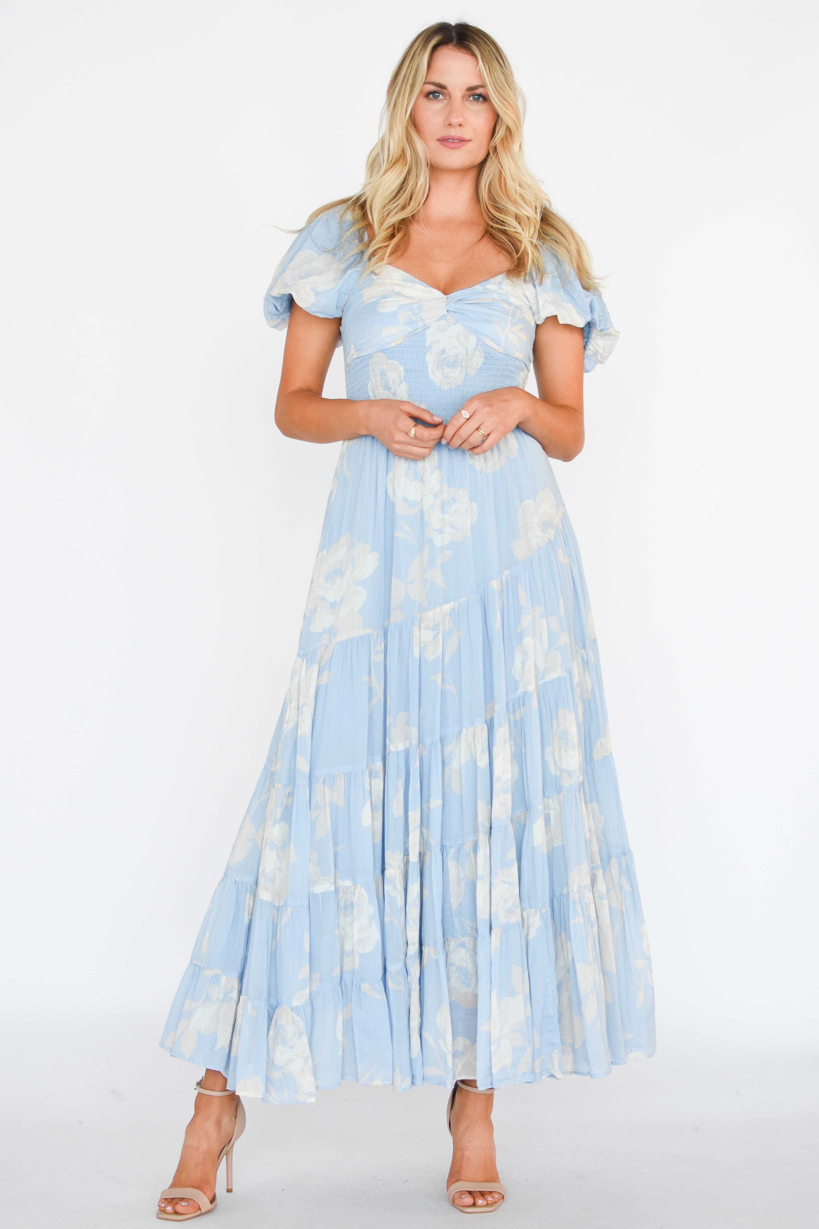 Free People Sundrenched Short-Sleeve Maxi Dress | Wild Dove