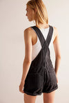 Free People We The Free Ziggy Shortall Overalls in Mineral Black