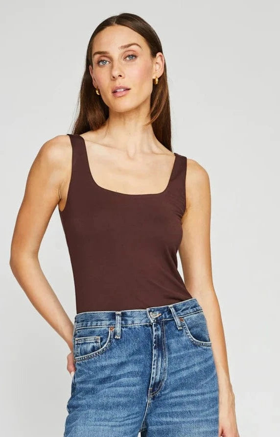 Belize Tank in Chocolate by Gentle Fawn