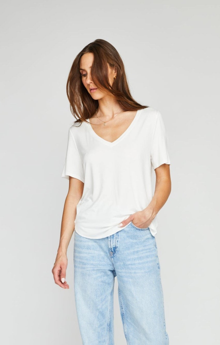 Gentle Fawn Lewis Tee in White