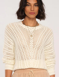 Heartloom Runa Sweater in Eggshell Ivory