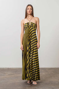 Pleated Maxi Dress