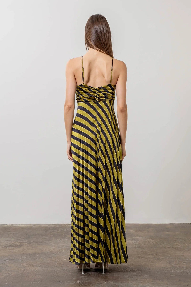 Pleated Maxi Dress