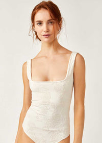 Send Love Seamless Bodysuit in Pastel Parchment by Free People