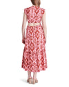 Steve Madden Abstract Pink and Red Printed Got Your Batik Dress 
