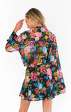 Show Me Your Mumu Smith Button Down in Midnight Botanical Floral
