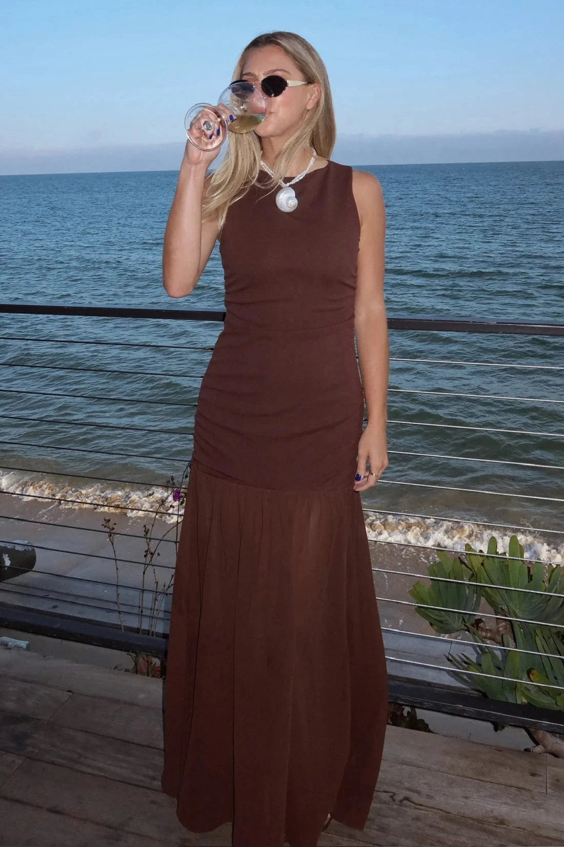 brown show me your mumu dress Brandi Maxi Dress, in Chocolate Chiffon, Size: Medium | Show Me Your Mumu
