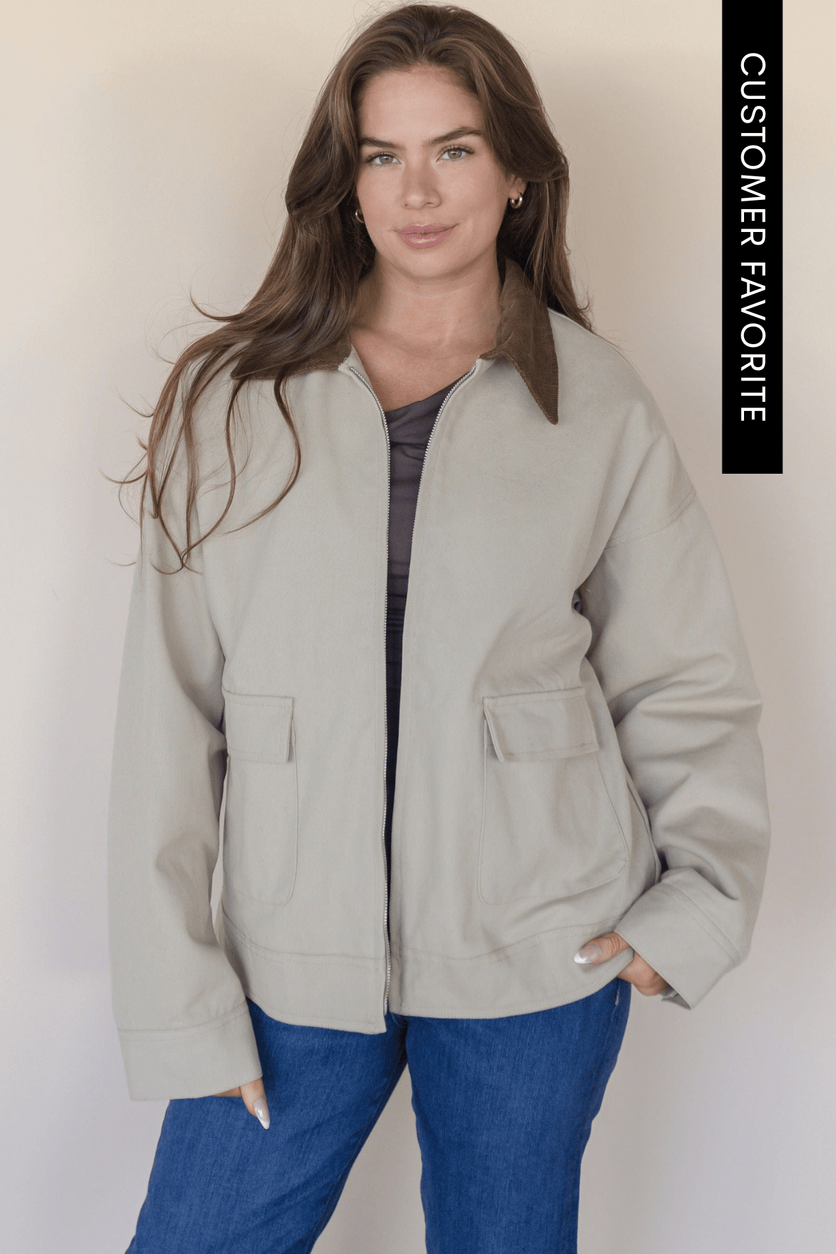 Parks Corduroy Collared Barn Jacket