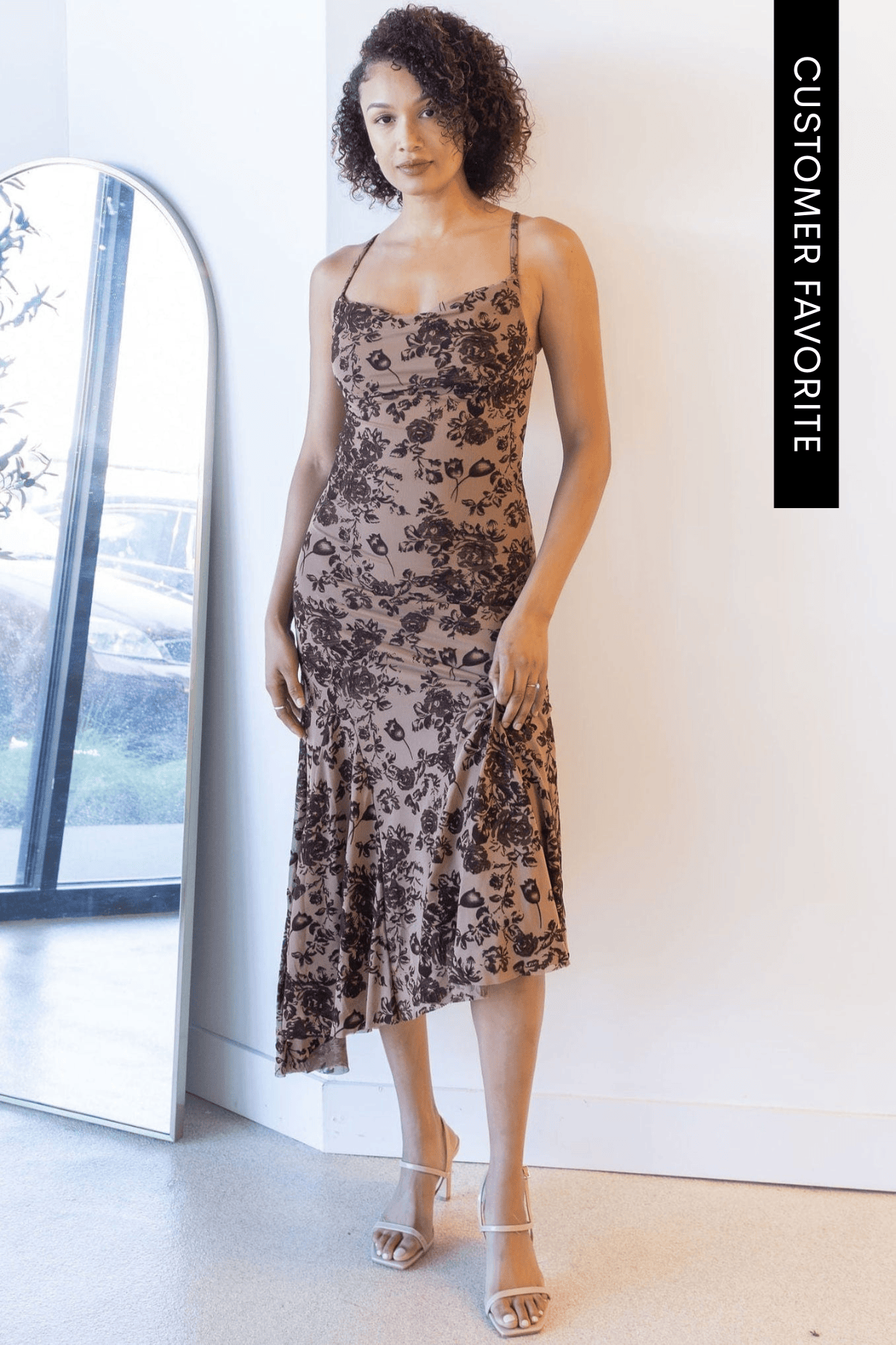 Julietta Cowl Neck Midi Dress Julietta Cowl Neck Midi Dress