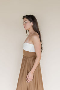 Gentle Flow Front Twist Midi Dress