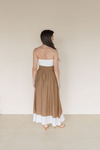 Gentle Flow Front Twist Midi Dress