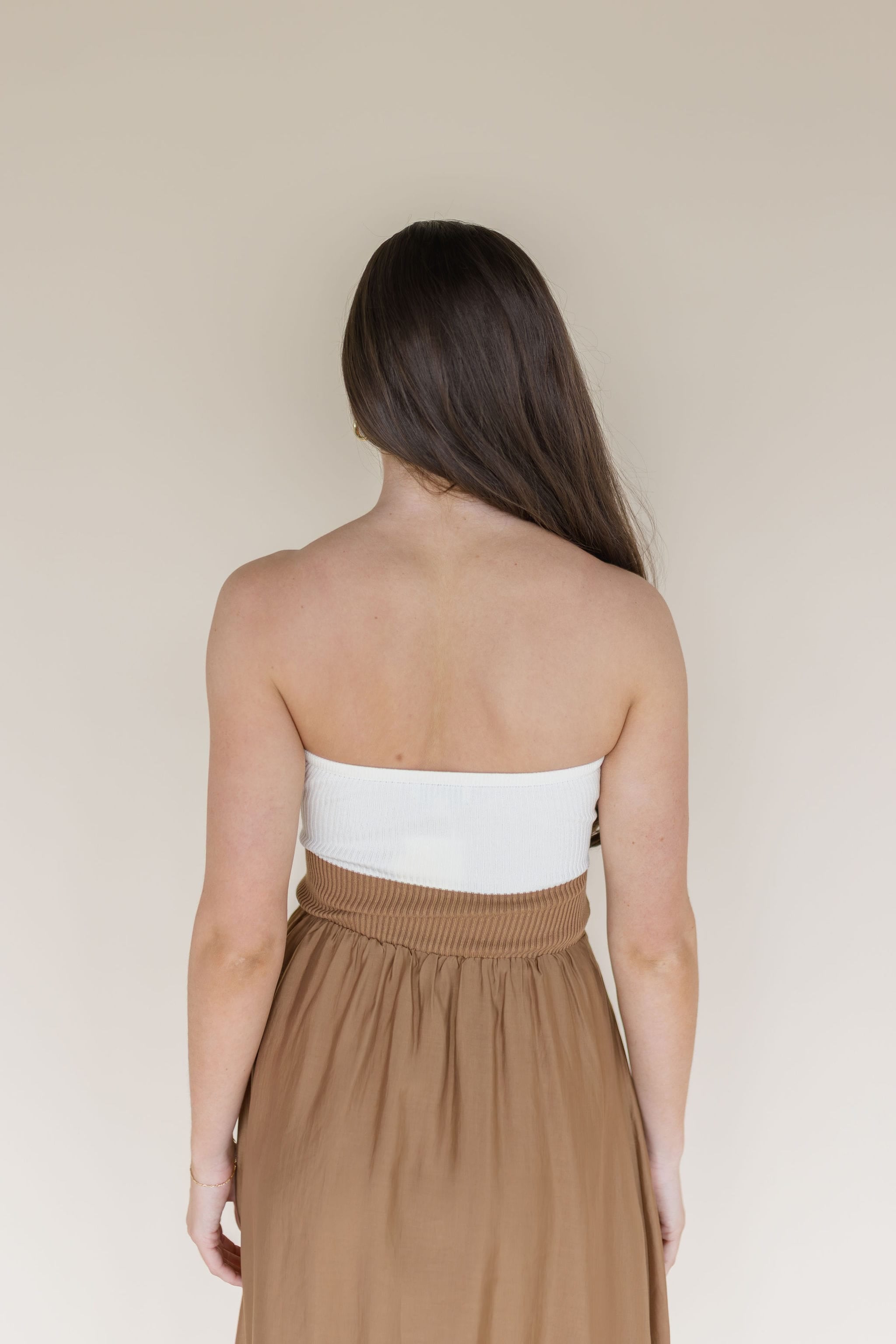 Gentle Flow Front Twist Midi Dress