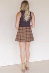 Hollis Plaid Belted Mini Skirt Hollis Plaid Belted Mini Skirt
