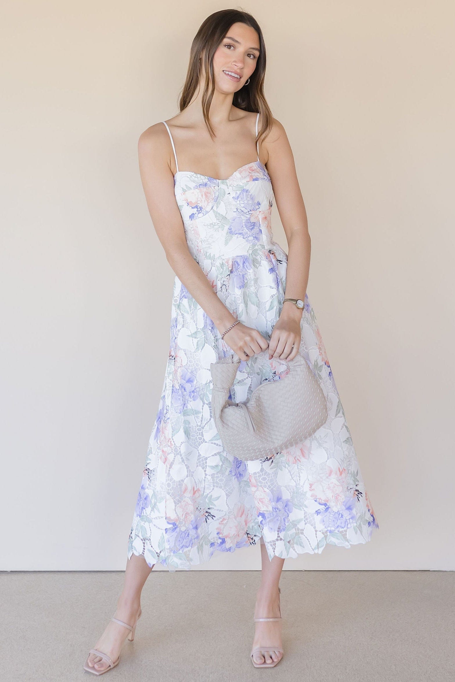 Lucy Paris Edda Lace Midi Dress | Wild Dove Boutique | San Diego,CA