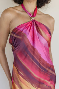 Chasing Sunsets Halter Maxi Dress