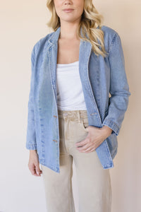 Vivian Oversized Denim Blazer