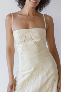 Satara Floral Stitched Midi Dress