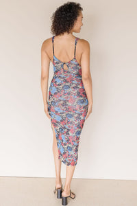 Long Live Printed Mesh Slip Dress Long Live Printed Mesh Slip Dress