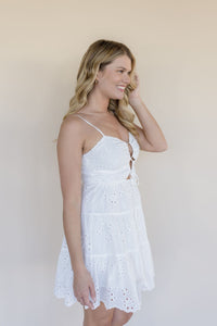 Avara Eyelet Mini Dress