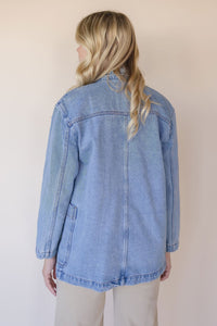 Vivian Oversized Denim Blazer