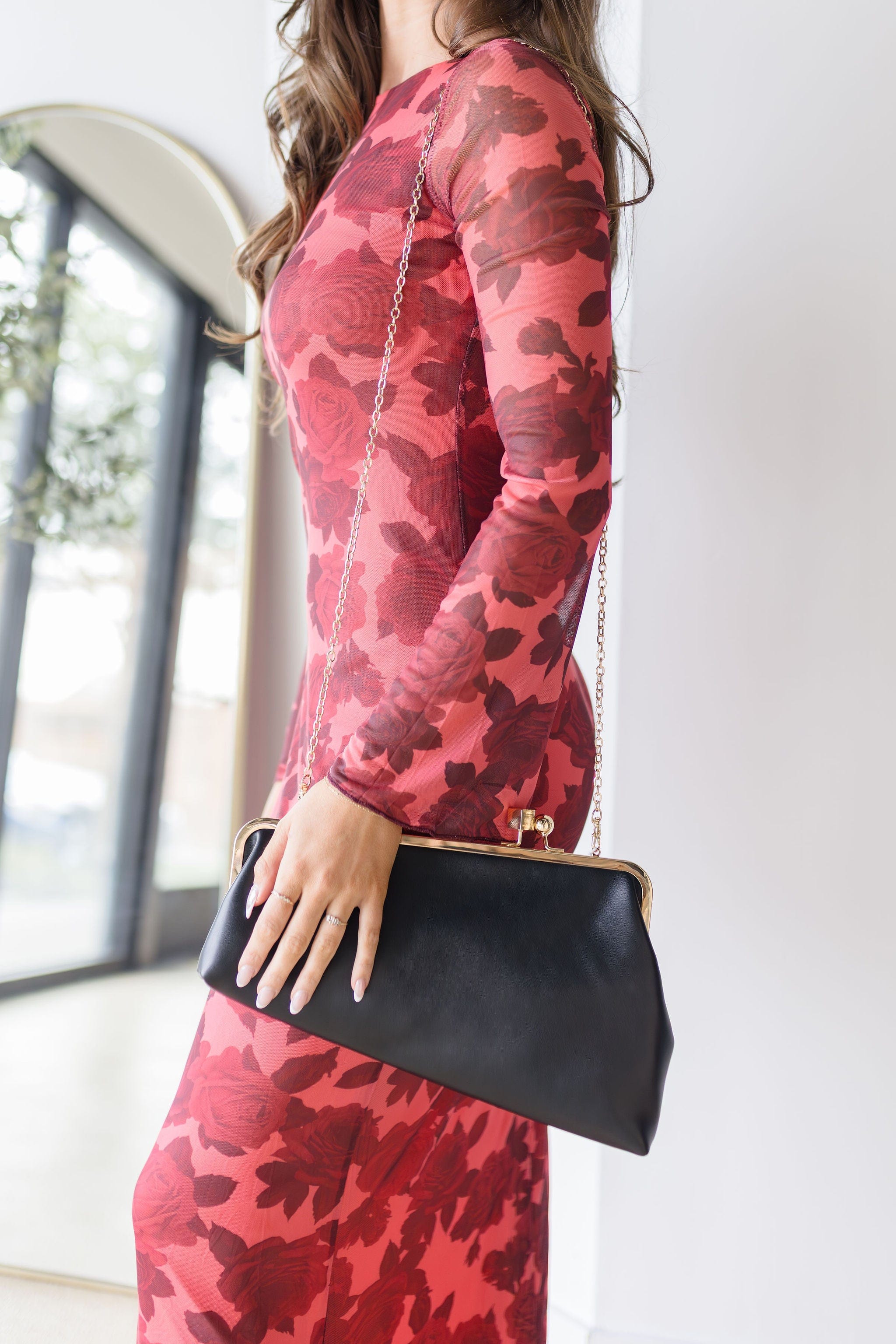 Gia Asymmetrical Clutch Crossbody