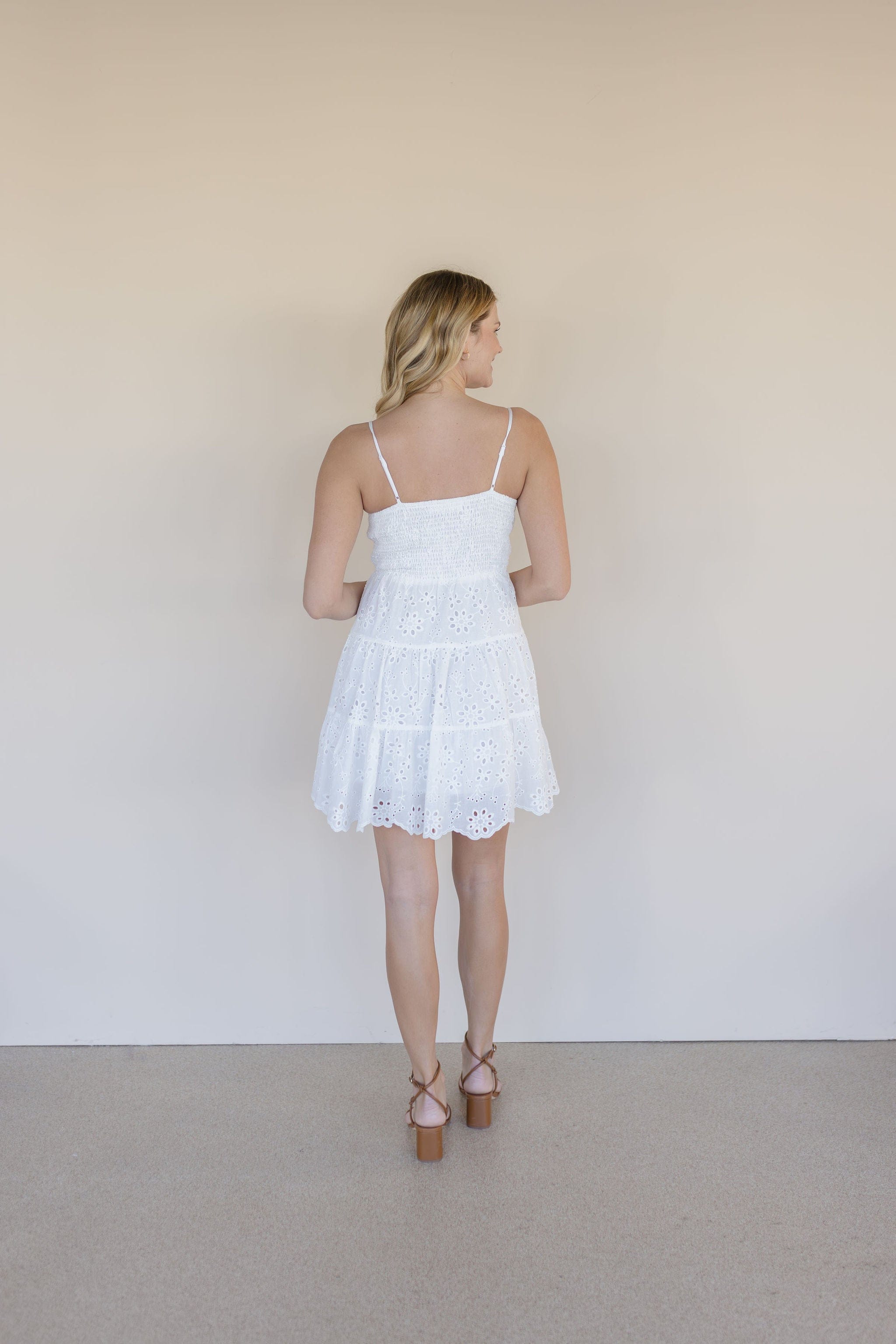Avara Eyelet Mini Dress