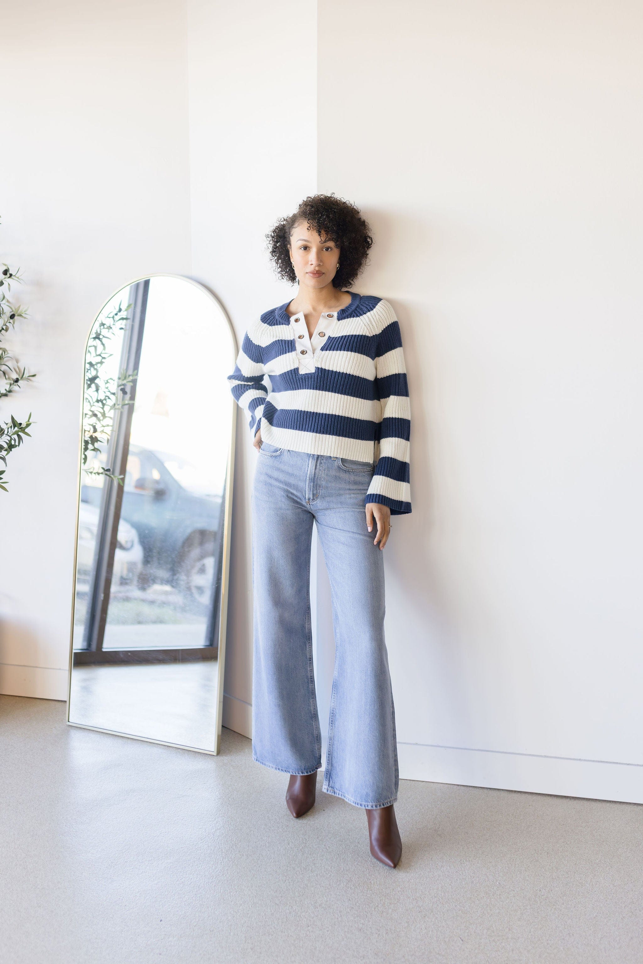 Sapphire Stripe Sweater