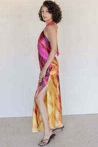 Chasing Sunsets Halter Maxi Dress