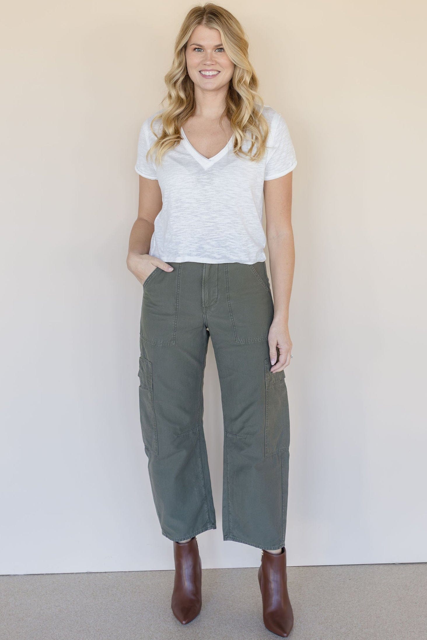 Marcelle Low Slung Cargo Jean